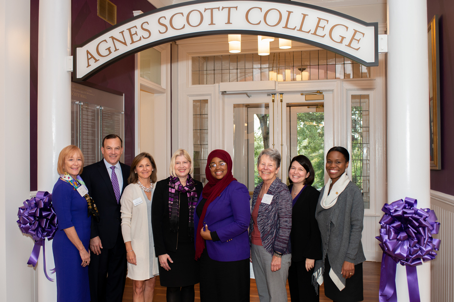 Trustees and Cabinet members Rebekah Scott Hall