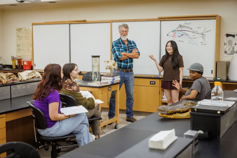 Students in a classroom
