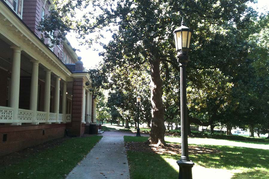 Inman Hall front walk