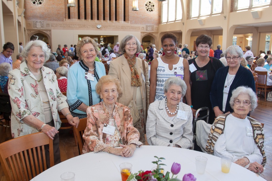 Group of alums at an event