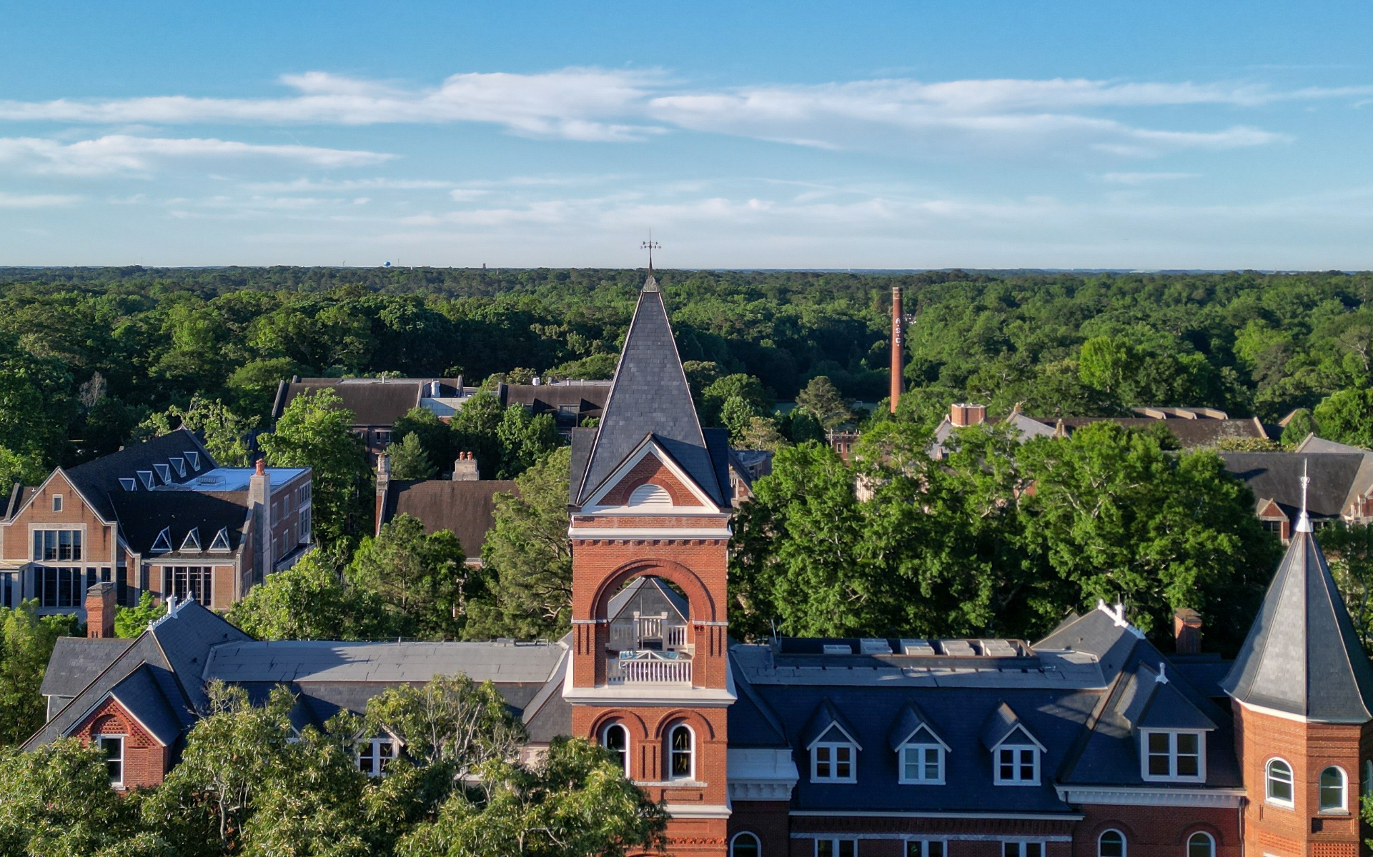 Aerial view of Agnes Scott campus