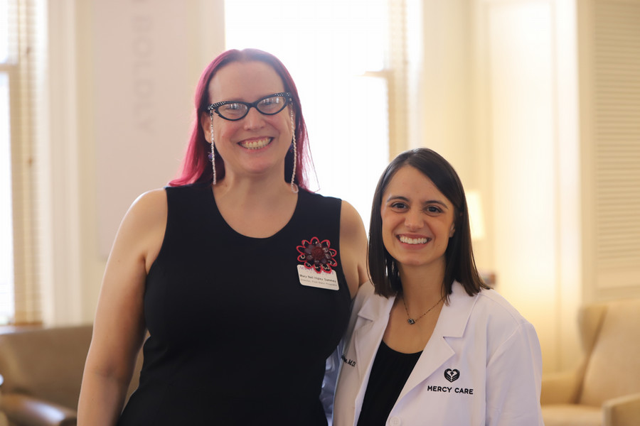 Dr. Christie Savas and Professor Higley Summey
