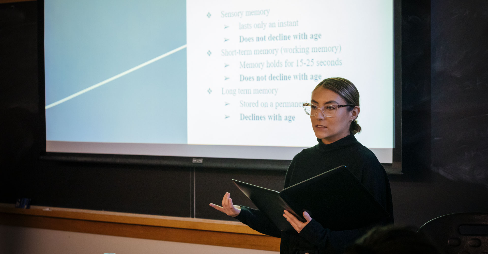 An Agnes Scott Summit instructor speaking to their class.